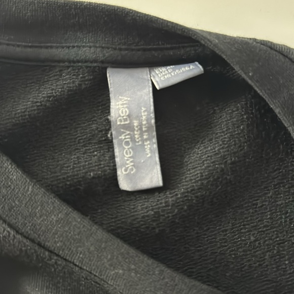 Sweaty Betty After Class Cotton Blend Cropped Black Sweatshirt Size‎ M - NEW - Picture 11 of 14